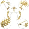 casque soleil dieu halo bandeau étoile perle couronne baroque défilé de mode accessoires de cheveux or cosplay cerceau de cheveux accessoires de cheveux