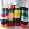 rubans en satin de soie, 22 mètres, 6mm, 10mm, 15mm, 20mm, 25mm, 40mm, 50mm, pour artisanat, nœud, cadeau fait à la main, décoration de fête de mariage