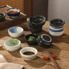 filles d'assaisonnement en céramique japonaise, assiette ronde, plat de saveur domestique rétro, mini bol mignon, restaurants, sushi, britannique, 3 po