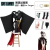 yor forger cosplay costume perruque robe noir kimono yor briar chapeaux bracelet accessoires anime halloween fête femmes