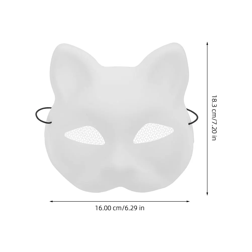 masque de visage de chat en fil de maille, blanc, embryon de renard, blanc, bricolage, halloween, demi masques d'animaux, fête de cosplay tim ade, 2 pièces masque de visage de chat en fil de maille, blanc, embryon de renard, blanc, bricolage, halloween, demi masques d'animaux, fête de cosplay tim ade, 2 pièces