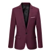 bleu hommes blazers travail bureau 2025 hommes tuxedos pour occasions formelles poches manteau blazers mâle personnalisé hommes d'affaires mince blazers