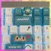 dessin animé hatsune miku 3d clavier décoration miku rin len keycap pour axe transversal clavier mécanique accessoires