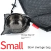 sac de proximité multi usages, rangement pour couverts durables, poudres en maille, poêles portables, poêles electrolux, 1 pièce