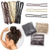 Épingles à cheveux et Clips en forme de U pour couvre-chef, 50mm, 50 pièces, accessoires pour femmes et filles, décoration de tête de mariage pour mariée