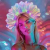 bandeau lumineux led avec 3 modes de flash, film lumineux, couvre chef éclairé pour festival, fêtes, festivals, anniversaire, décor