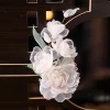 pince à cheveux en soie pour mariée, épingle à cheveux, vintage, décor hanfu chinois, barrettes florales, couvre chef de mariage rétro, cadeau