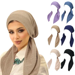 Nouvelles femmes Hijabs doux extensible Bonnet musulman Turban chapeaux foulard enveloppement chimio dame Bandana casquettes sous-écharpe islamique perte de cheveux casquette