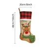 nouvelles chaussettes de noël brodées, chaussettes cadeaux au design créatif, décoration de vacances, chaussettes cadeaux du père noël, pendentifs personnalisés pour la maison de noël