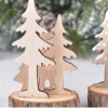 décorations de noël, ornements en bois, mini décoration de bureau pour arbre de noël, parfaite pour la table à manger
