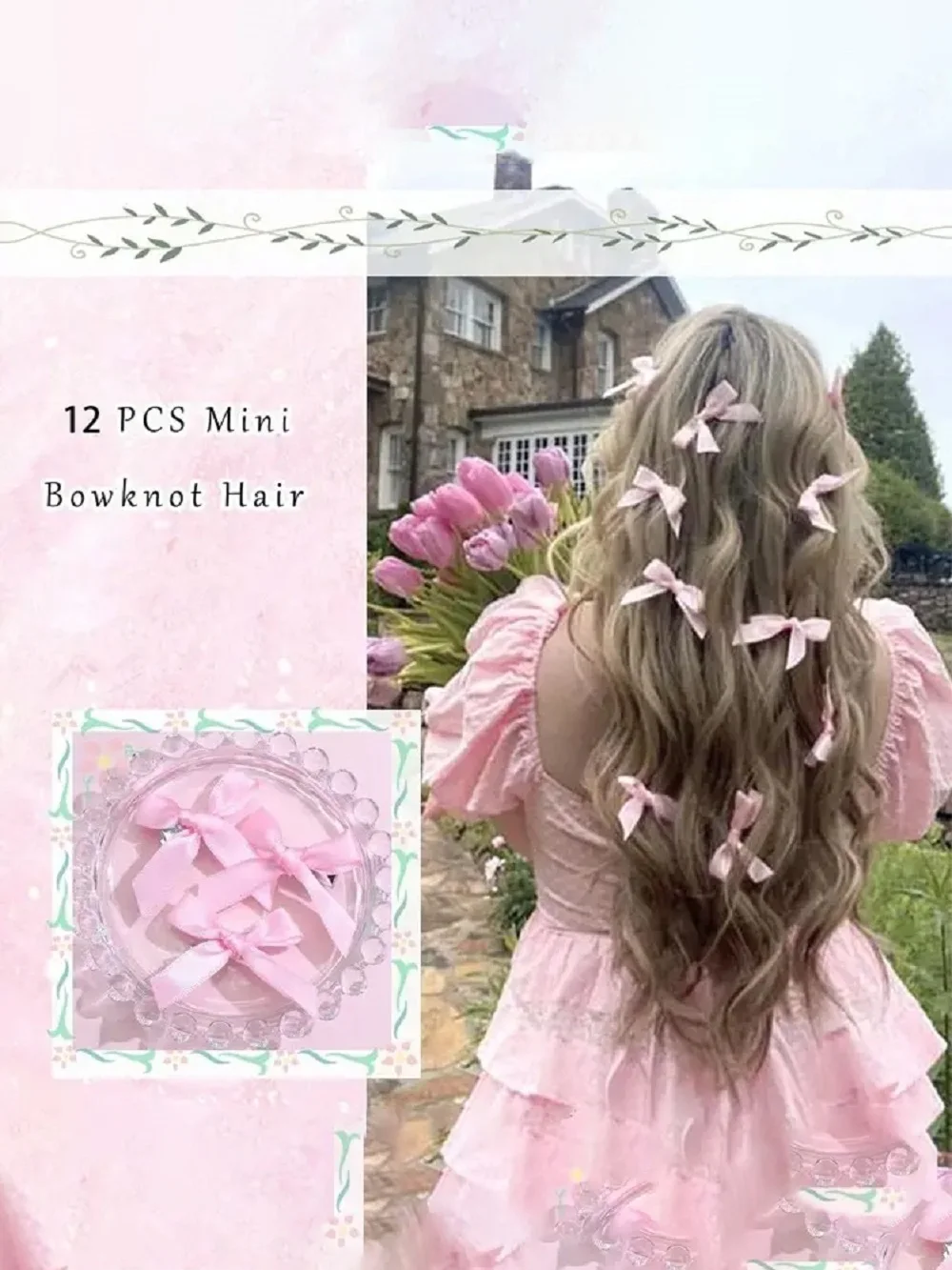 mini pince à cheveux avec nœud rose, 18 pièces, jolie princesse, style ballet, ruban, coiffure, petite pince polyvalente mini pince à cheveux avec nœud rose, 18 pièces, jolie princesse, style ballet, ruban, coiffure, petite pince polyvalente