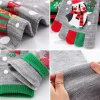 chaussettes de noël à cinq orteils pour femmes, chaussettes d'hiver à motif animal, extensibles et respirantes, à bout haut au genou, cadeau de vacances
