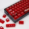 KBDiy Nichirin épée thème Keycap rouge mat translucide Anime PC Keycaps profil cerise pour 60 Wooting clavier mécanique Gamer