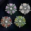 strass fleur de cerisier broche broches plantes corsage pour vêtements pour femmes sac à dos décor cadeaux