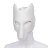 masque de renard, masques de mascarade d'animaux à faire soi même, accessoire de costume de cosplay de loup pour fête d'halloween à peindre
