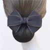 pince à cheveux avec nœud papillon en ruban élégant, style coréen, couvre chef, chignon, accessoires pour cheveux, barrette, couverture en filet pour cheveux, banque
