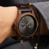 dodo deer montre en bois simple pour hommes, à la mode et pratique, peut être personnalisée pour les cadeaux quotidiens, livraison directe