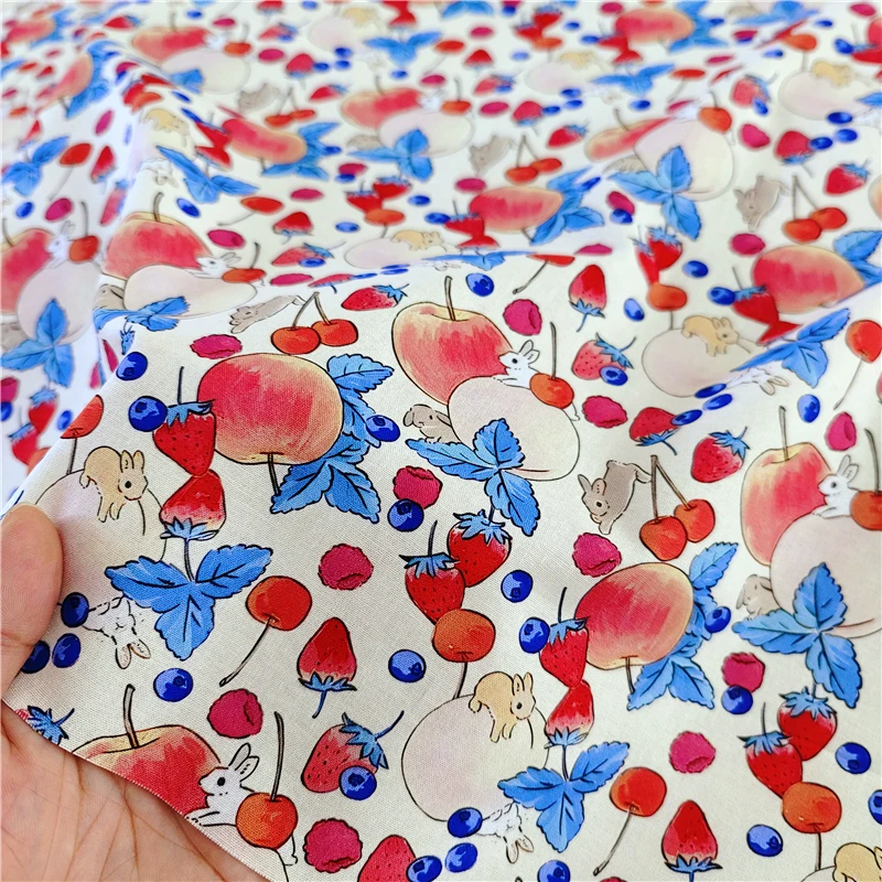 tissu en coton imprimé lapin de dessin animé, vêtements pour bébé, cheongsam, décoration de la maison, année du lapin, vêtements pour enfants tissu en coton imprimé lapin de dessin animé, vêtements pour bébé, cheongsam, décoration de la maison, année du lapin, vêtements pour enfants
