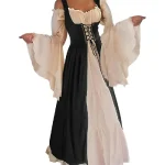 Costume de Renaissance médiévale pour femmes, robe surtrempée, princesse GlaVictoria, sangle Steam Punk, grande taille