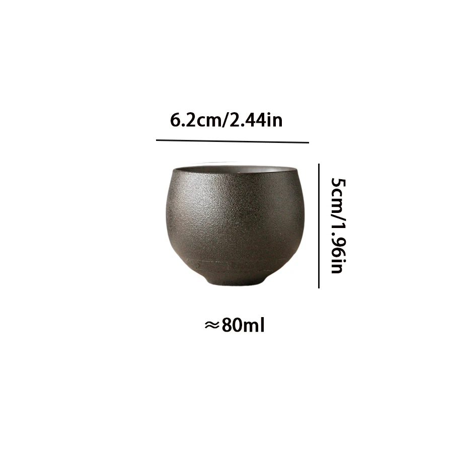 tasse à thé japonaise en poterie brute faite à la main, service à thé kung fu en céramique, tasse unique, style antique, chemin silencieux, artisanat antique, cadeau tasse à thé japonaise en poterie brute faite à la main, service à thé kung fu en céramique, tasse unique, style antique, chemin silencieux, artisanat antique, cadeau
