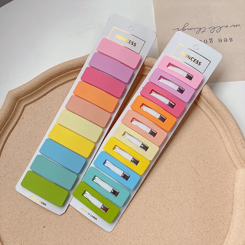 pinces à cheveux pour femmes et filles, 10 pièces, ornement géométrique coloré, épingles à cheveux douces pour adultes et enfants, accessoires pour cheveux féminins pinces à cheveux pour femmes et filles, 10 pièces, ornement géométrique coloré, épingles à cheveux douces pour adultes et enfants, accessoires pour cheveux féminins