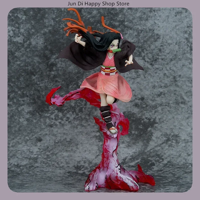figurine de dessin animé demon slayer kamado nezuko, 21cm, modèle d'art, décoration de bureau à collectionner pour garçons, cadeau idéal figurine de dessin animé demon slayer kamado nezuko, 21cm, modèle d'art, décoration de bureau à collectionner pour garçons, cadeau idéal