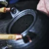 théière japonaise en céramique peinte à la main, pot simple, théière filtrée à la main, théière kung fu créative, service à thé domestique, infuseur à thé