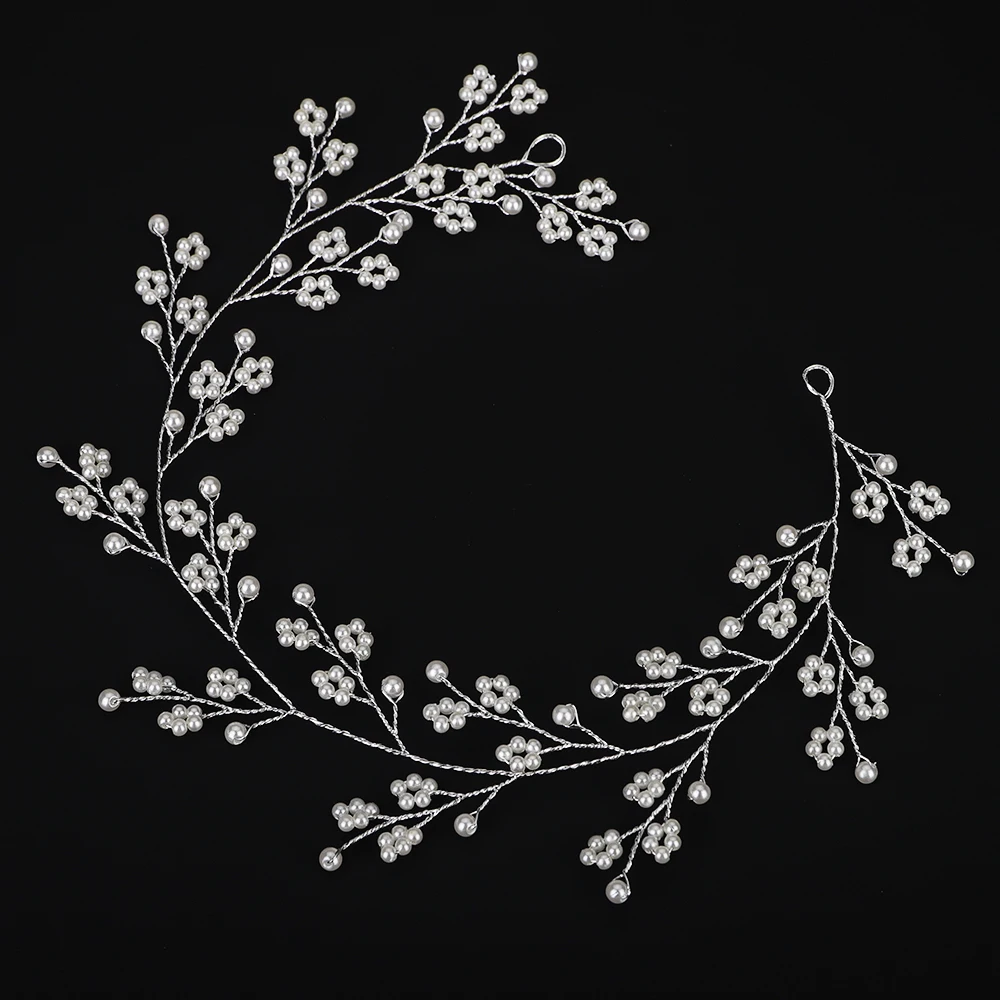 bandeau de sauna en perles argentées pour femme, accessoires de cheveux de mariage, tiare de patients de mariée, coiffure de demoiselle d'honneur, bijoux de ix bandeau de sauna en perles argentées pour femme, accessoires de cheveux de mariage, tiare de patients de mariée, coiffure de demoiselle d'honneur, bijoux de ix