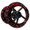 autocollant de roue kawasaki z750, autocollant de jante en vinyle, logo
