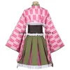 oké roji mitsuri cosplay costume avec perruque pour femme, robe kimono anime demon inspectés travailleur, tenues de fête d'halloween, en stock, s xxl