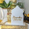 Décoration de table en acrylique pour Ramadan, Eid Mubarak, Ramadan Kareem, ornement musulman, fête islamique, Eid Al Adha, cadeau de décoration pour la maison