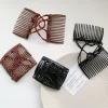 pince à cheveux pour femmes, vintage, créatif, couvre chef, peigne magique, corde élastique, outils de coiffure coréens, noir