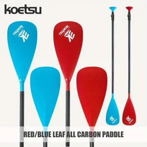 KOETSU – palette tout en fibre de carbone rouge ou bleue, palette détachable en fibre de carbone SUP à trois sections,