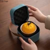 théière de voyage portable en forme de fruit, ensemble de thé kung fu portable, camping en plein air, randonnée, ensembles de rangement pour la fabrication de thé chinois