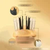 masseur de tête japonais premium, brosse pour cuir chevelu, masseur de cheveux, shampoing, brosse démêlante en plastique humide, peigne de nettoyage des cheveux, or rose