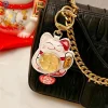 Maneki Neko porte-clés de voiture chat chanceux voiture sac à dos porte-clés meilleur ami pendentif à breloques Couple cadeau porte-clés Maneki Neko porte-clés de voiture chat chanceux voiture sac à dos porte-clés meilleur ami pendentif à breloques Couple cadeau porte-clés