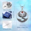 eudora réel 925 en argent sterling phoenix collier pour femmes homme vintage soleil phoenix pendentif fine personnalité bijoux cadeau de fête