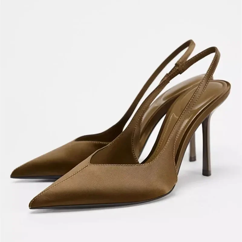 2025 nouvelles sandales à talons d’été élégantes sangle arrière escarpins de créateur femmes Sexy bout pointu talons hauts mode Banquet robe chaussures 2025 nouvelles sandales à talons d’été élégantes sangle arrière escarpins de créateur femmes Sexy bout pointu talons hauts mode Banquet robe chaussures