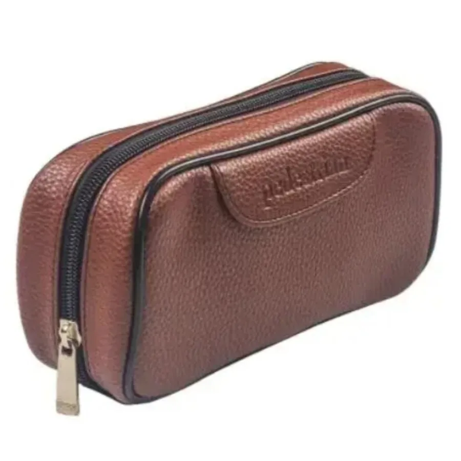 sac pour pipe à tabac, pochette pour hommes, mallette de rangement en cuir pu pour deux tuyaux, briquet de voyage en plein air, outils pour fumer du tabac sac pour pipe à tabac, pochette pour hommes, mallette de rangement en cuir pu pour deux tuyaux, briquet de voyage en plein air, outils pour fumer du tabac