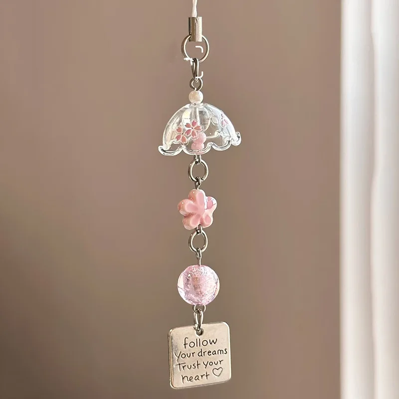 porte clés sakura windbell rose pour femmes, breloques d'appareil photo, lanière de téléphone portable, accessoires de bricolage kawaii, cadeau d'anniversaire pour couple porte clés sakura windbell rose pour femmes, breloques d'appareil photo, lanière de téléphone portable, accessoires de bricolage kawaii, cadeau d'anniversaire pour couple