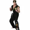Costume de Cosplay du karaté pour enfants, KOF Cobra Kai, uniforme Kimono noir et blanc pour adultes, bandeau Anime, Costume de fête d&rsquo;halloween, survêtement