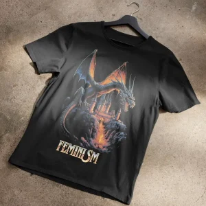 Féminisme Dragon Fantasy Tshirt