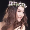 bandes de sauna à fleurs bohèmes pour femmes, couronne de mariée, bande de cheveux, guirxiété florale de mariage, couronne de fleurs pour filles, accessoires pour cheveux