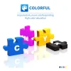 kmcyinks pg 540 cl 541 pg540 cl541 cartouche d'encre rechargeable pour canon pixma mg2250 mg3150 ts5151 ts5150 mg4250 mg3650