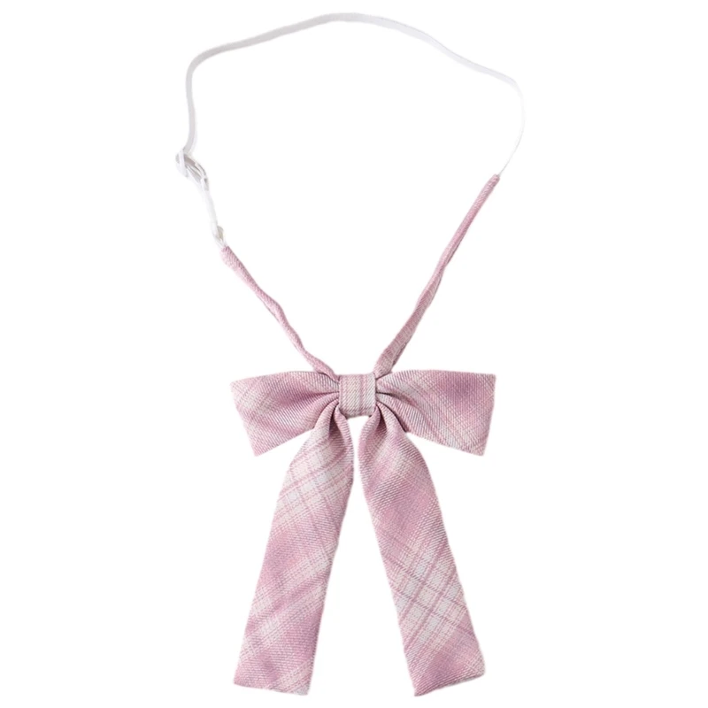 cravate pré nouée ajustée en soie polyester, cravate japonaise à carreaux rose jk, nœud q1jd cravate pré nouée ajustée en soie polyester, cravate japonaise à carreaux rose jk, nœud q1jd