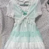 robe japonaise vintage pour femmes, élégante, douce, kawaii, pour fête sur la plage, style y2k, imprimé floral, vêtements légers et décontractés, 2025