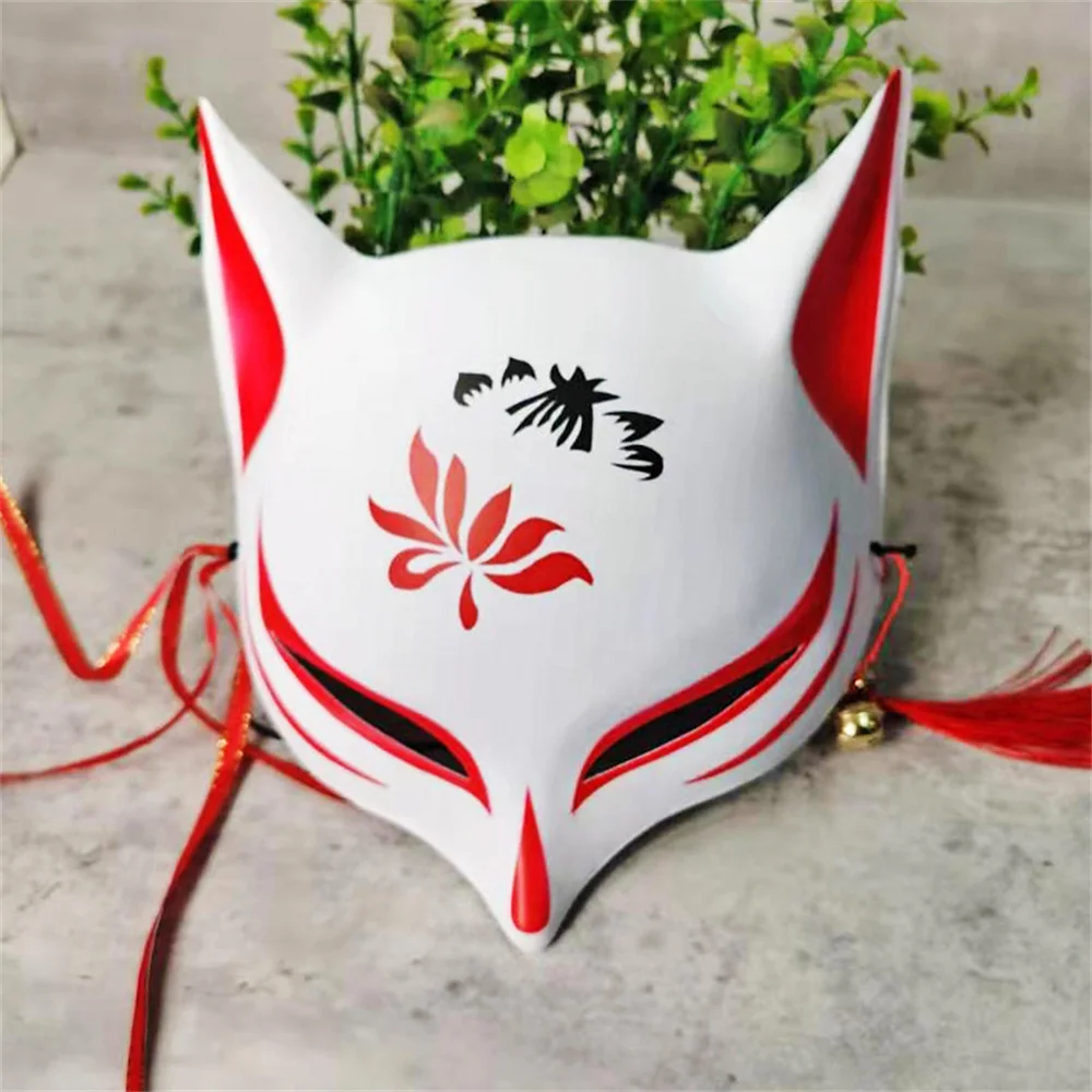 masque de mode fait à la main festival cosplay cadeau anime masque de renard cloche demi visage masque de chat pour les conventions d'anime fêtes costumées masque de mode fait à la main festival cosplay cadeau anime masque de renard cloche demi visage masque de chat pour les conventions d'anime fêtes costumées
