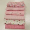 lot de 6 pièces de tissu à coudre en coton fleuri, 25/50cm, bricolage, grill pré découpé, fait à la main, patchwork