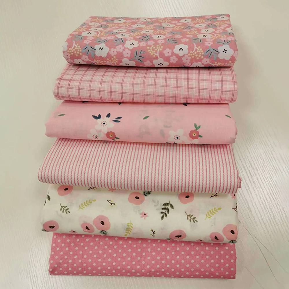 lot de 6 pièces de tissu à coudre en coton fleuri, 25/50cm, bricolage, grill pré découpé, fait à la main, patchwork lot de 6 pièces de tissu à coudre en coton fleuri, 25/50cm, bricolage, grill pré découpé, fait à la main, patchwork