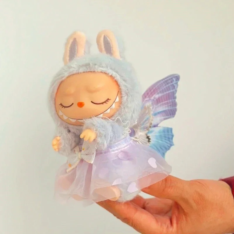 robe pour 17cm labubu mini vêtements de poupée en peluche tenue accessoires pour kpop exo labubu idole v2 arc robe de princesse vêtements cadeau robe pour 17cm labubu mini vêtements de poupée en peluche tenue accessoires pour kpop exo labubu idole v2 arc robe de princesse vêtements cadeau